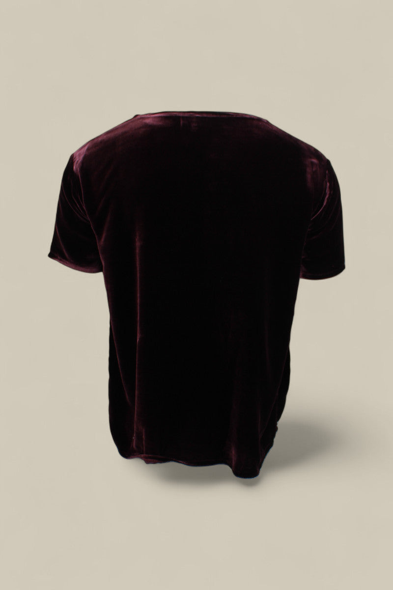 Silk Velvet T - Plum