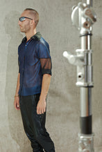 Load image into Gallery viewer, Mesh Organza Shirt - Blue
