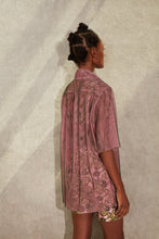 Load image into Gallery viewer, Two Tone Mesh Shirt - Dusty Pink
